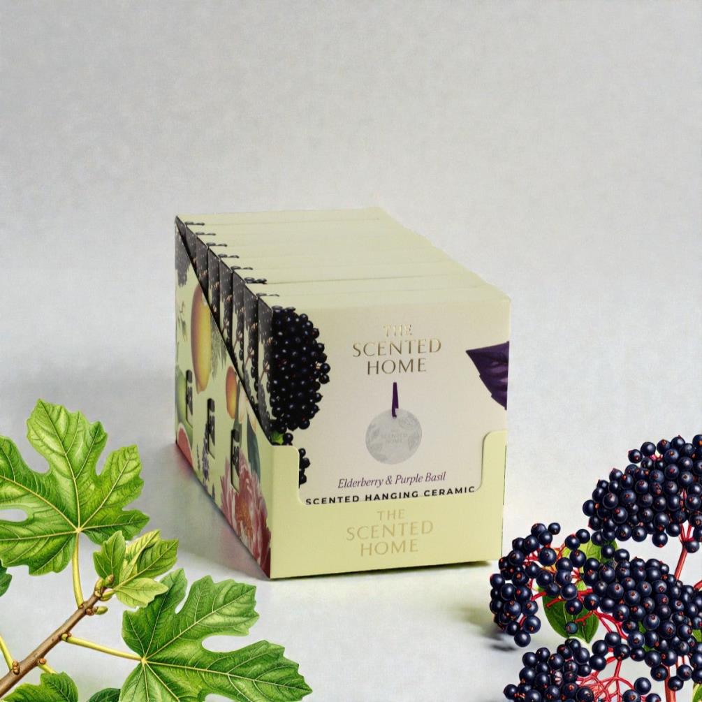 Ashleigh & Burwood Elderberry & Purple Basil Hanging Ceramic Extra Image 1